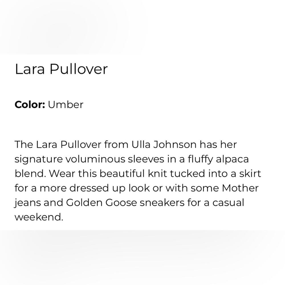 Ulla Johnson Umber Lara Sweater View 3